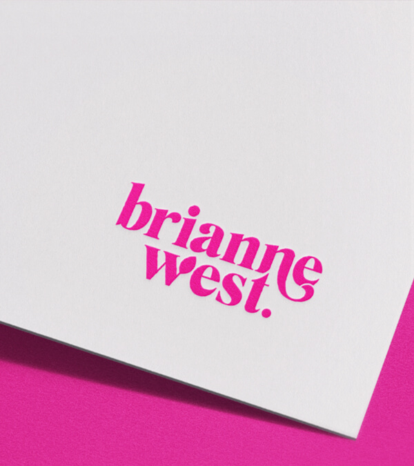 Brianne West logo design