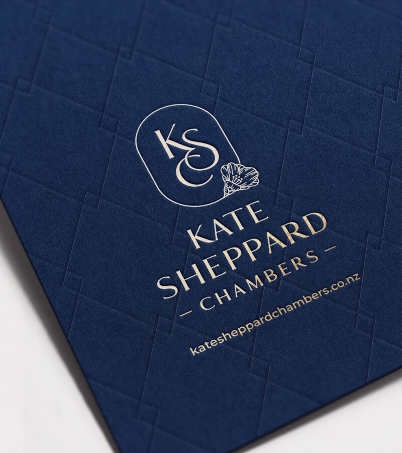 Kate Sheppard Chambers logo design