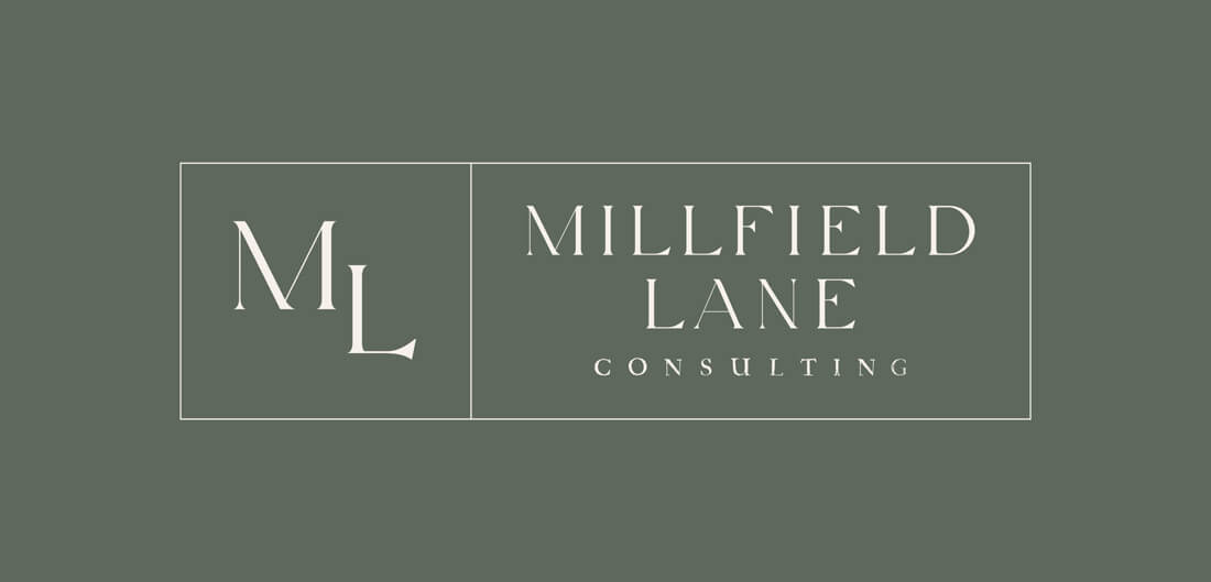 Millfield Lane secondary logo design