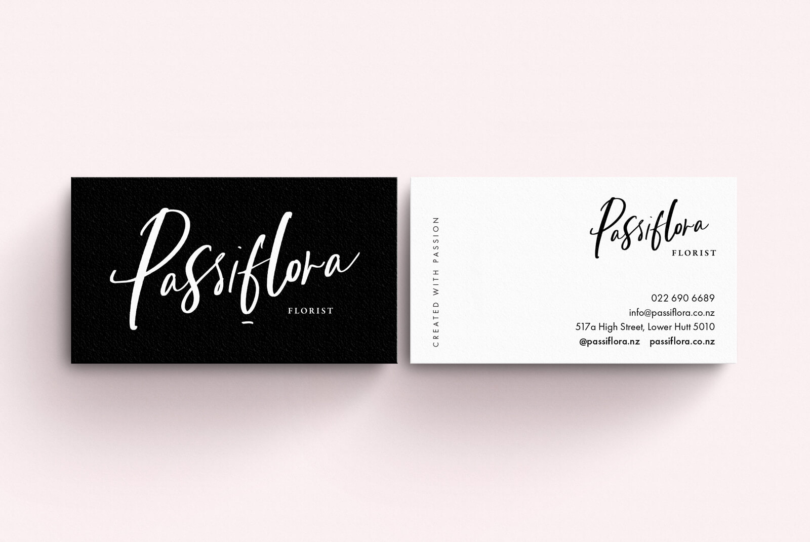 Passiflora business card design